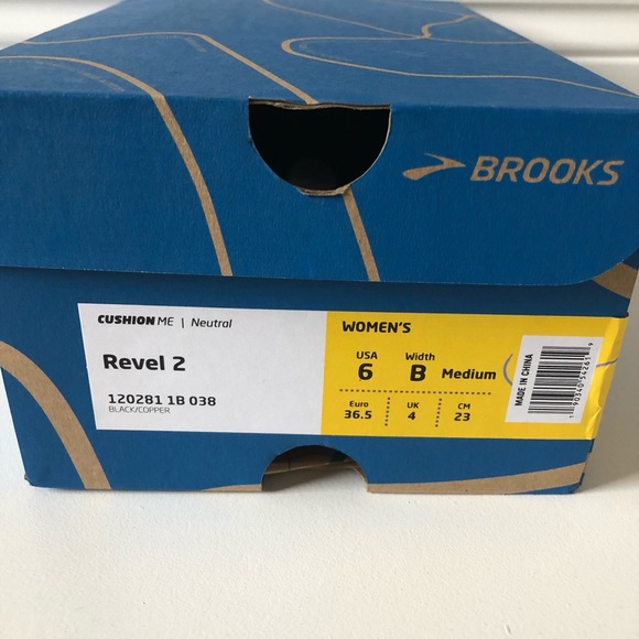 brooks revel 2 women's black copper